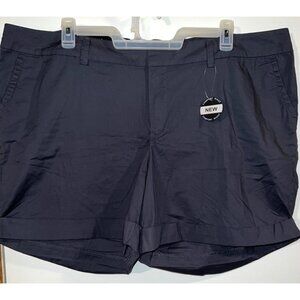 APT. 9 Womens 24W Charcoal Gray Shorts 97% Cotton & 3% Spandex